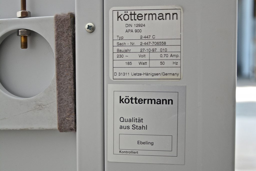 Köttermann 2447 C Fumehood Gemini BV