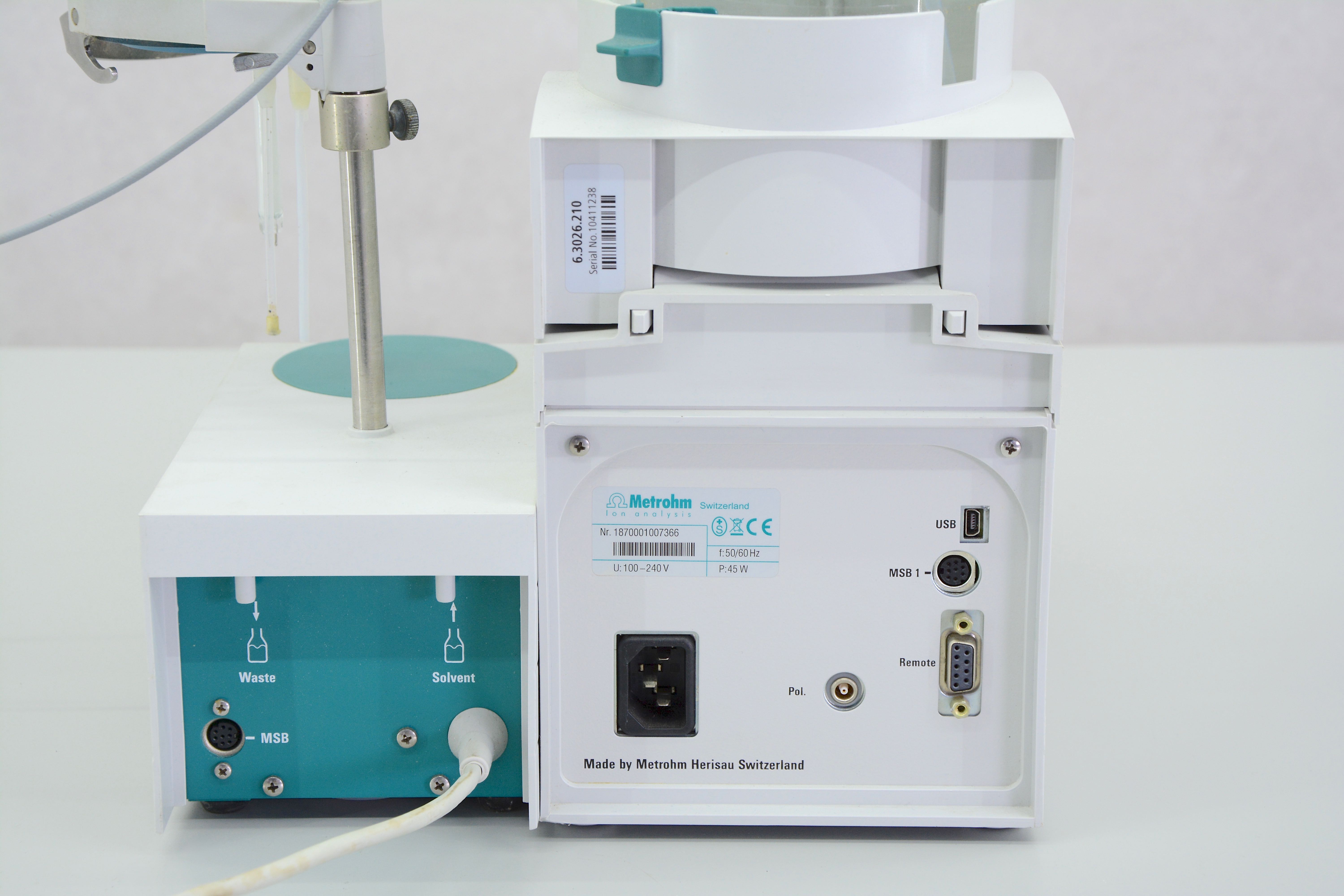 Metrohm 870 KF Titrino Plus Karl Fischer Titrator Gemini BV