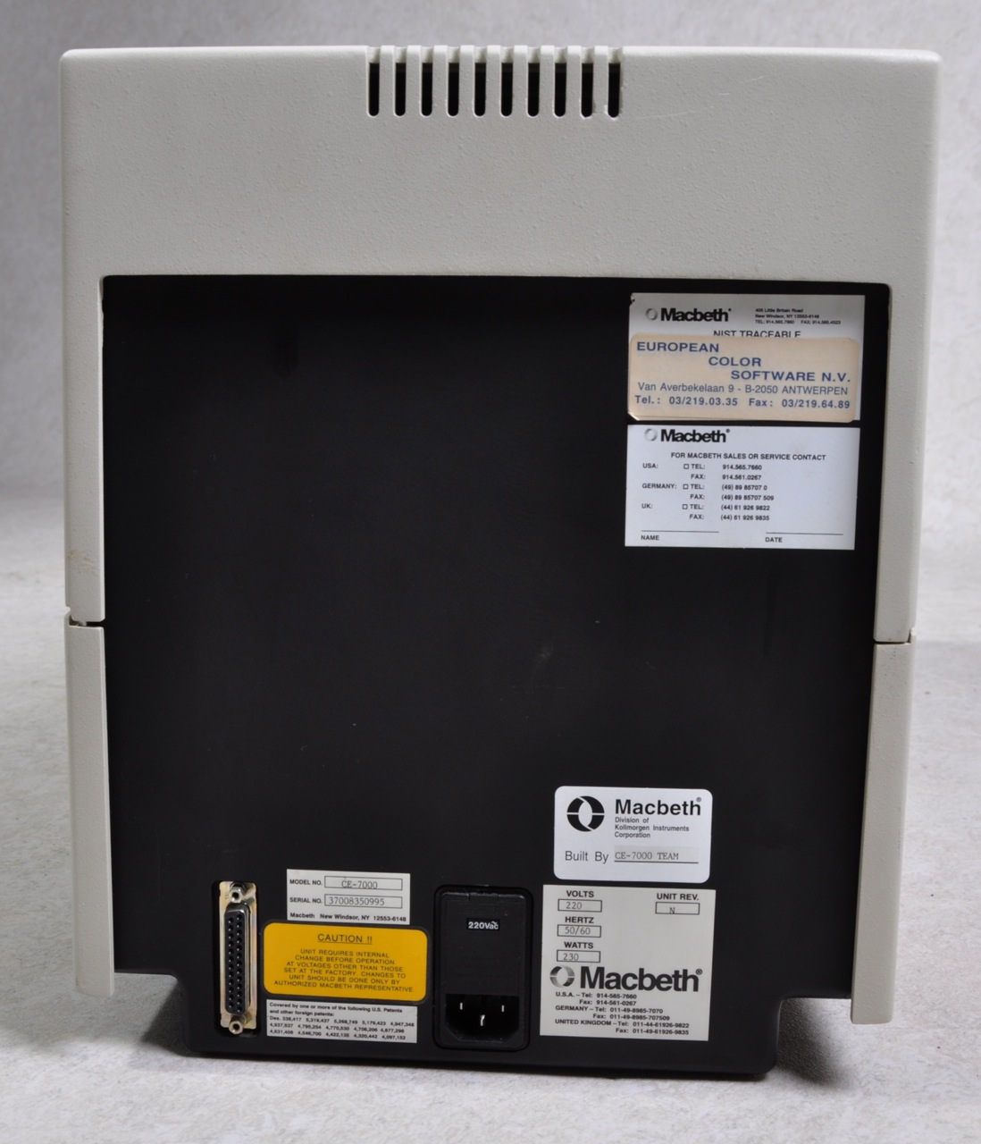 Macbeth ColorEye 7000 spectrophotometer Gemini BV