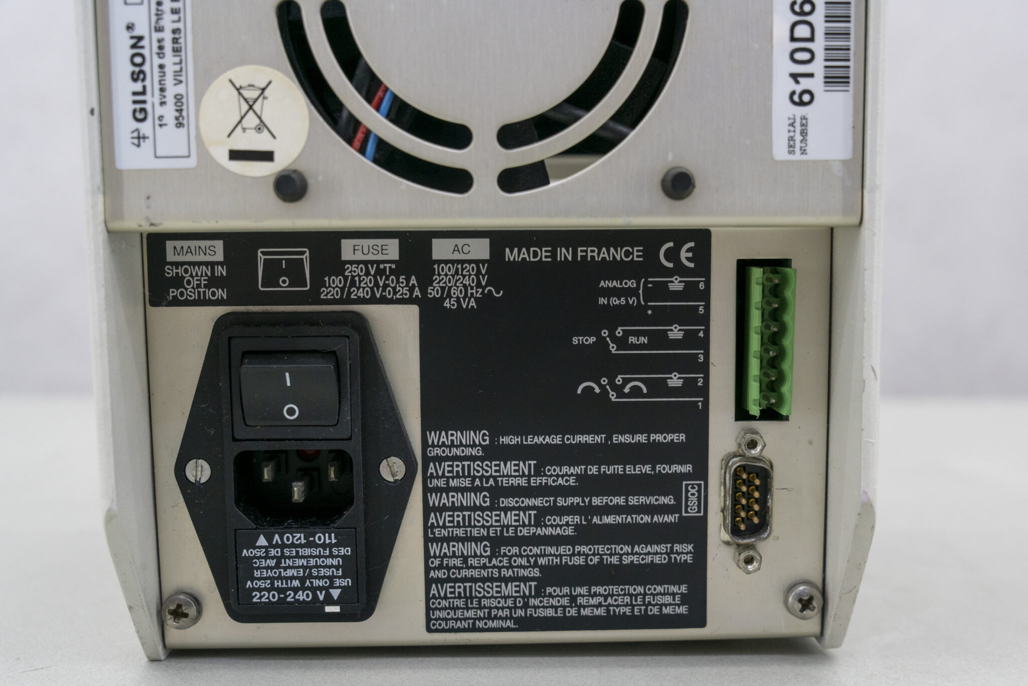 Gilson Minipuls 3 Peristaltic pump Gemini BV